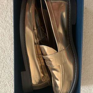 Cole Haan Men's Shiny Gold Loafers